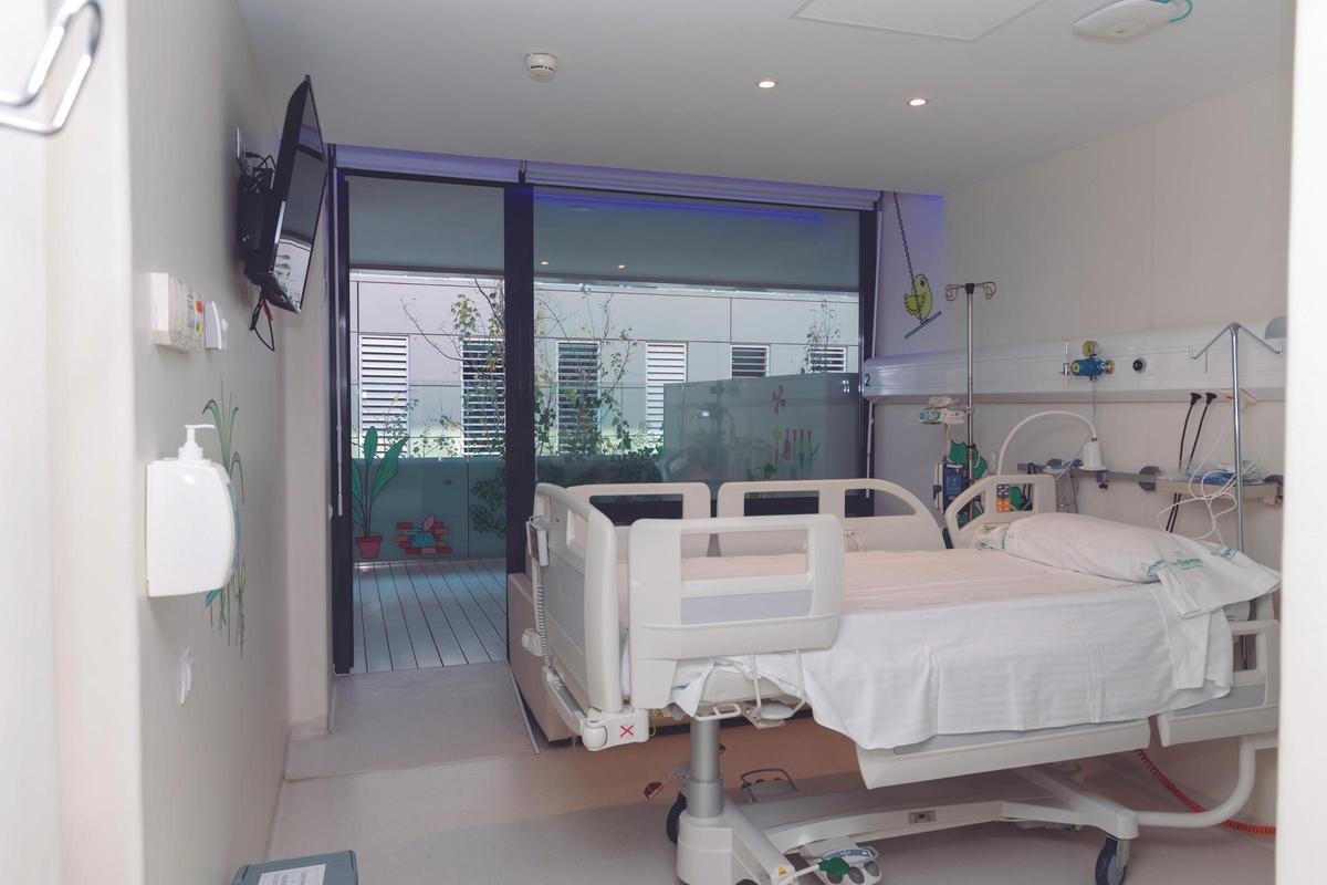 La boda se celebró en una habitación de Son Espases