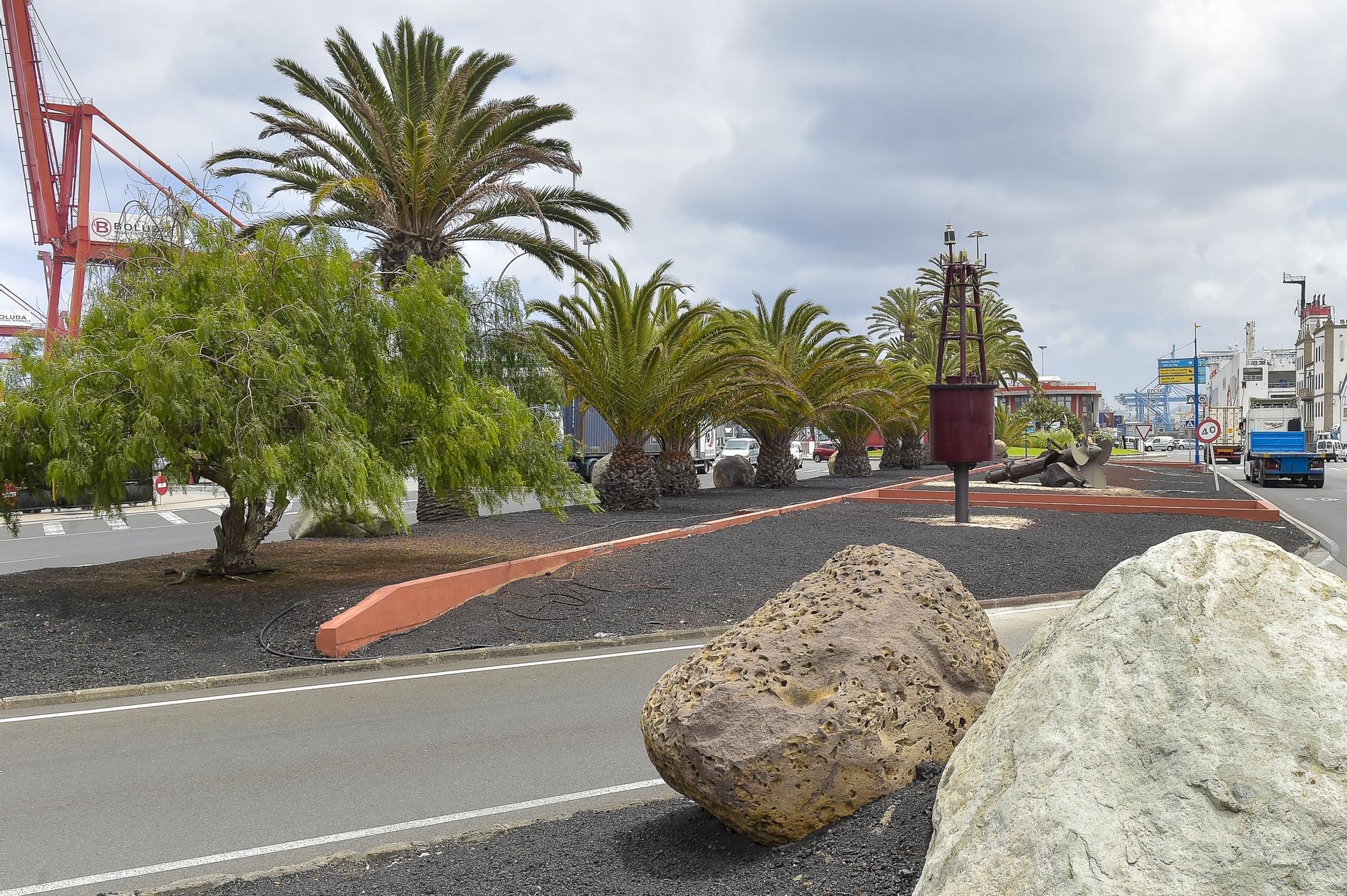 Zonas ajardinadas en el Puerto de La Luz y Las Palmas