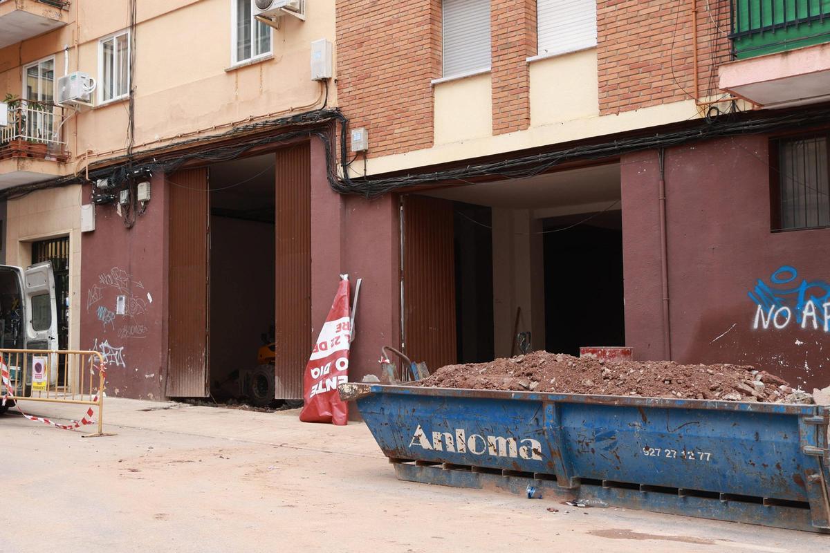 Imagen de las obras del supermercado.