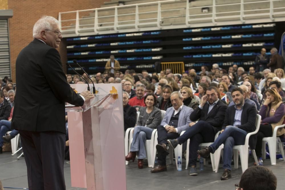 Mitin de Borrell y Barbón en Oviedo