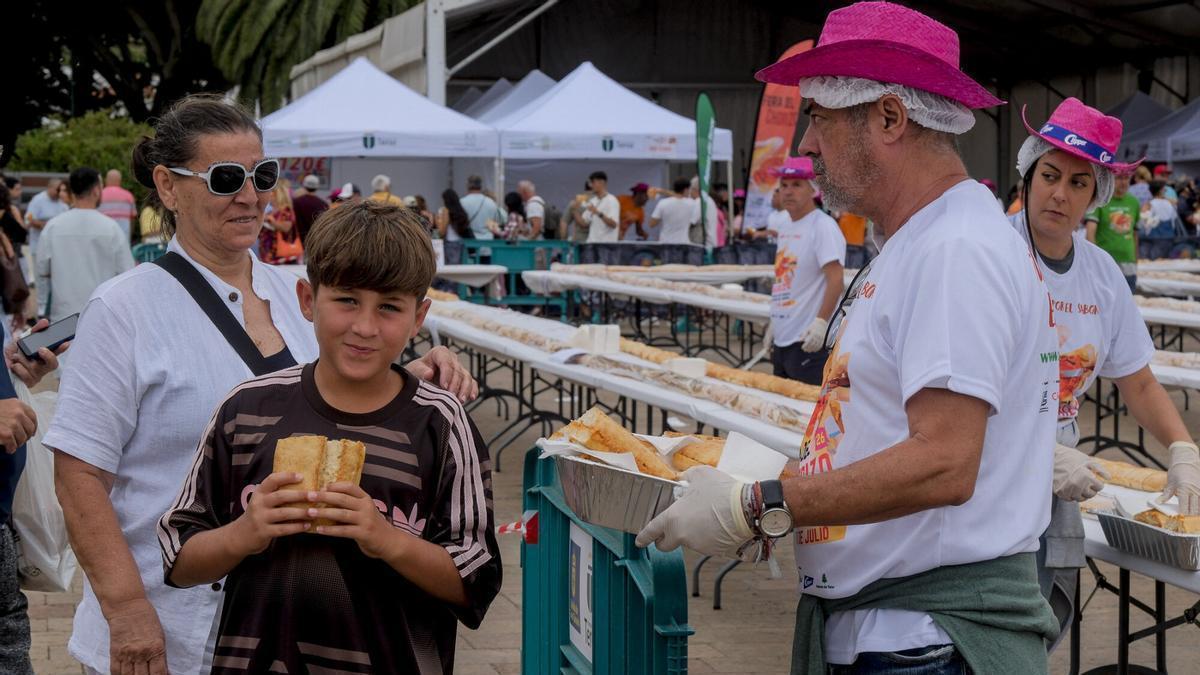 Bocadillo de chorizo de Teror de 600 metros de longitud