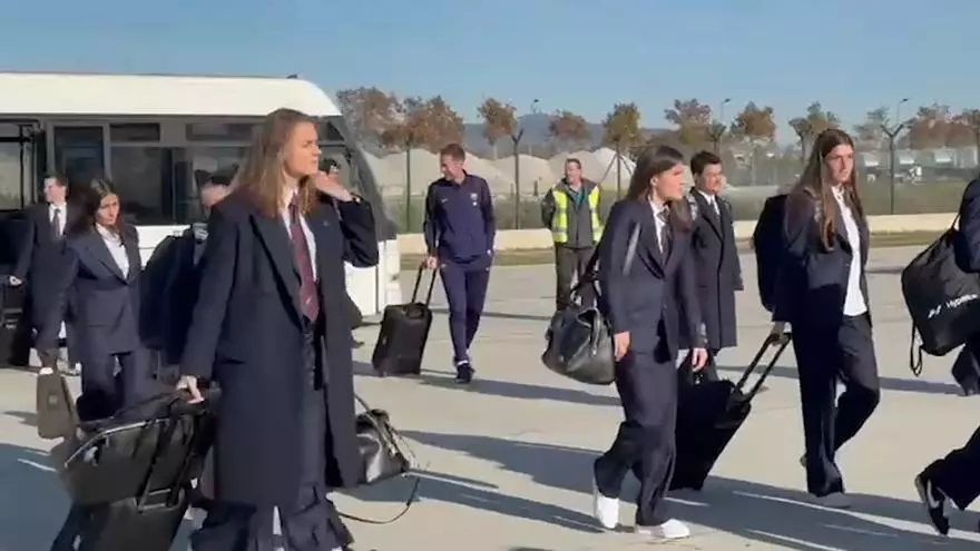 El Barça femenino ya viaja a Londres para enfrentarse al Chelsea