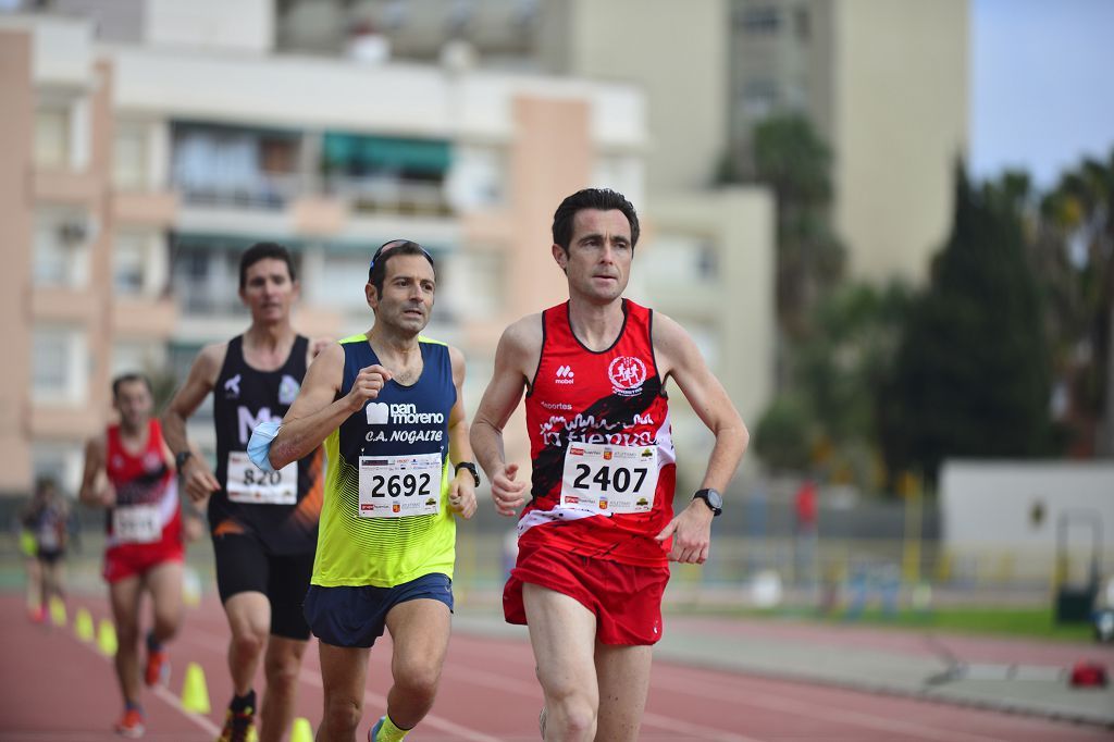 Pruebas de atletismo nacional en la pista de atletismo de Cartagena este domingo