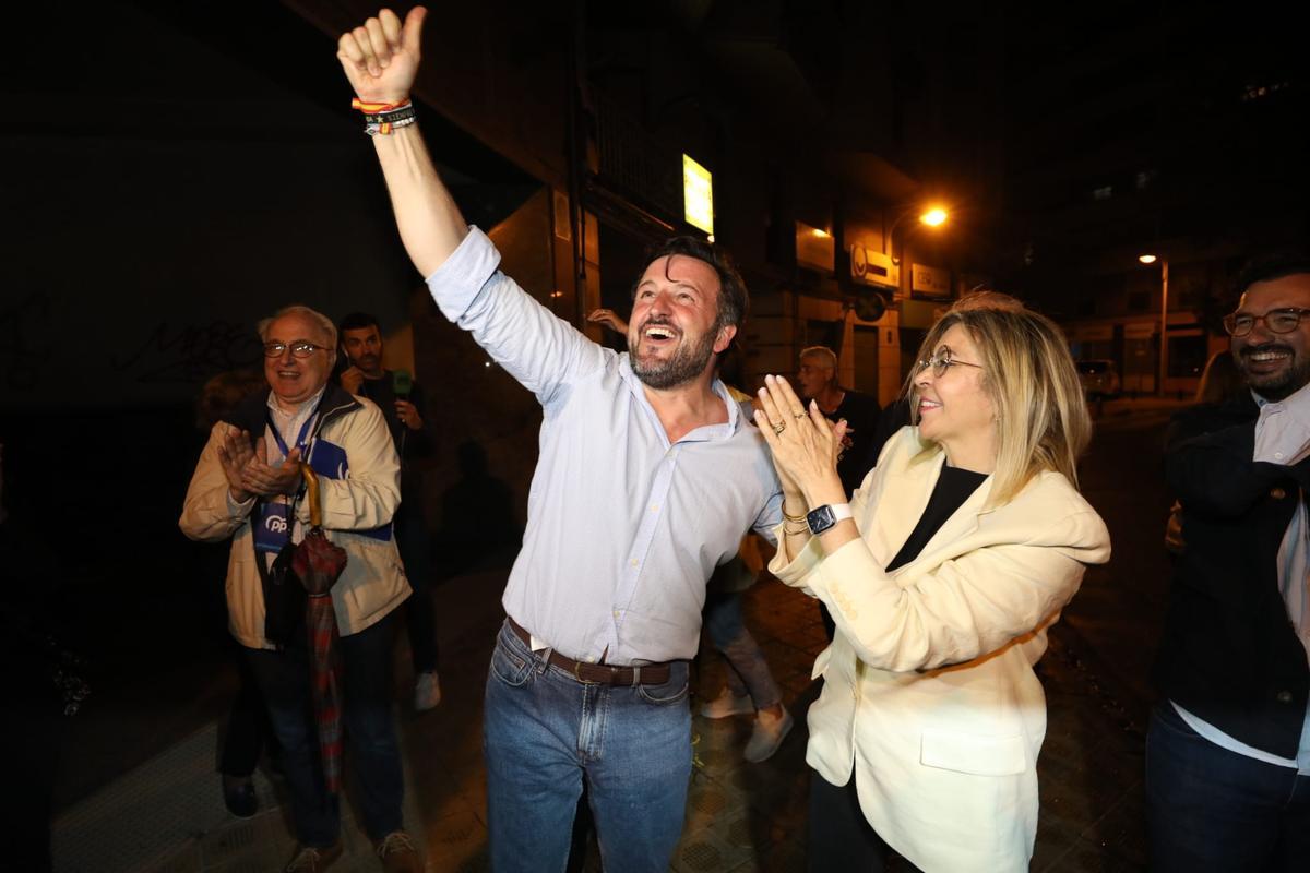 Mercedes Alonso, con Pablo Ruz anoche