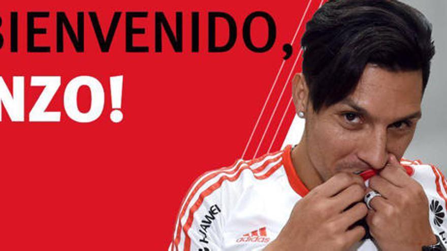 Enzo ya se besa el escudo de River Plate