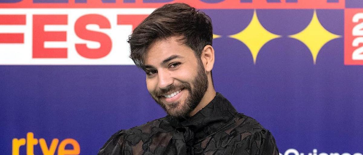 Agoney, participante en el Benidorm Fest 2023.