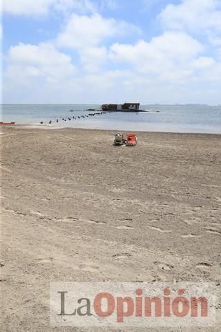 Ambiente en las playas de la Región durante el primer fin de semana de la 'nueva normalidad'