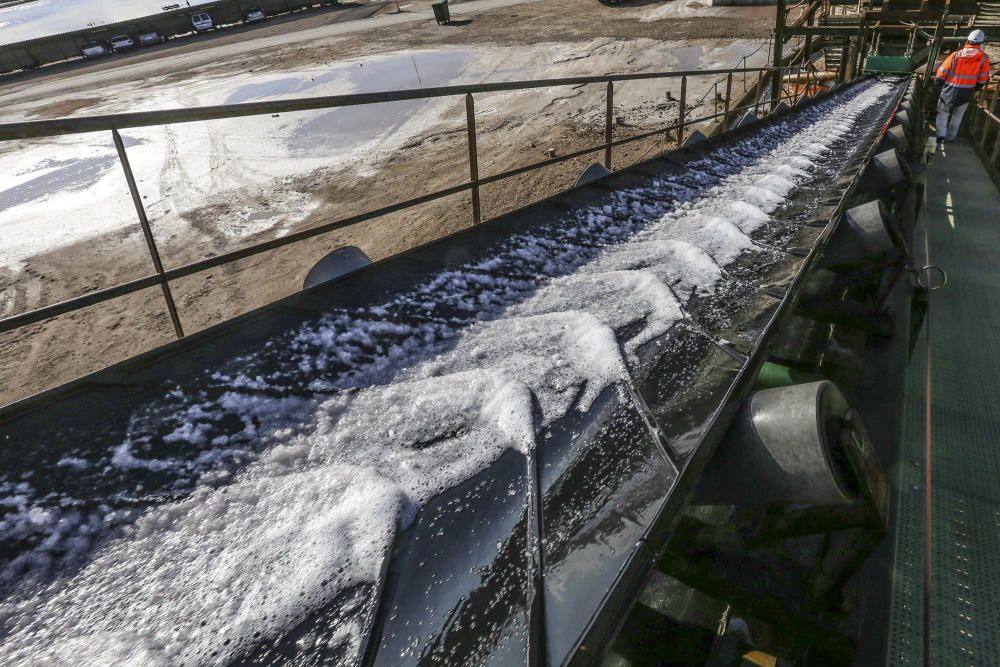 De la laguna de Torrevieja se puede extraer sal durante todo el año haciendo uso de una tecnología minera única