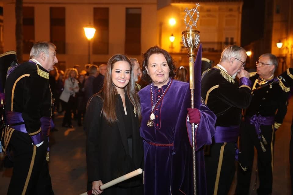 Marina Civera, pretoriana de honor y participante en la Procesión de la Corporación de Pretorianos y Penitentes