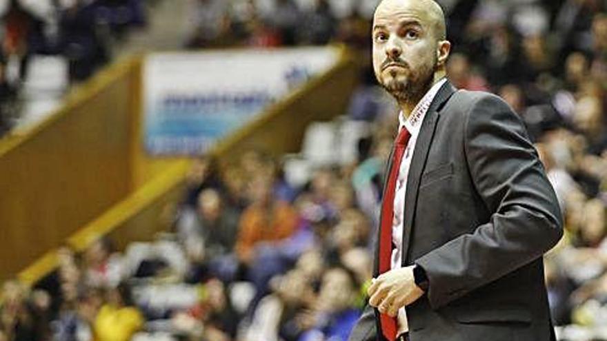 Èric Surís, a Fontajau en el partit d&#039;Eurocup contra el Lió.