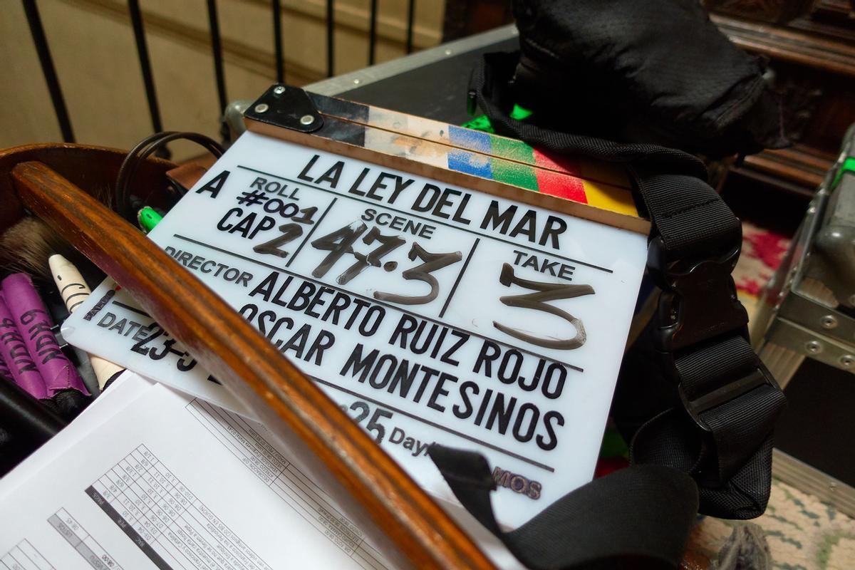 Preparativos del rodaje de "La lel del mar".