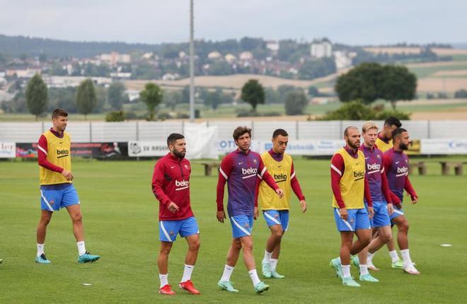 Las mejores imágenes del entrenamiento de hoy del Barça