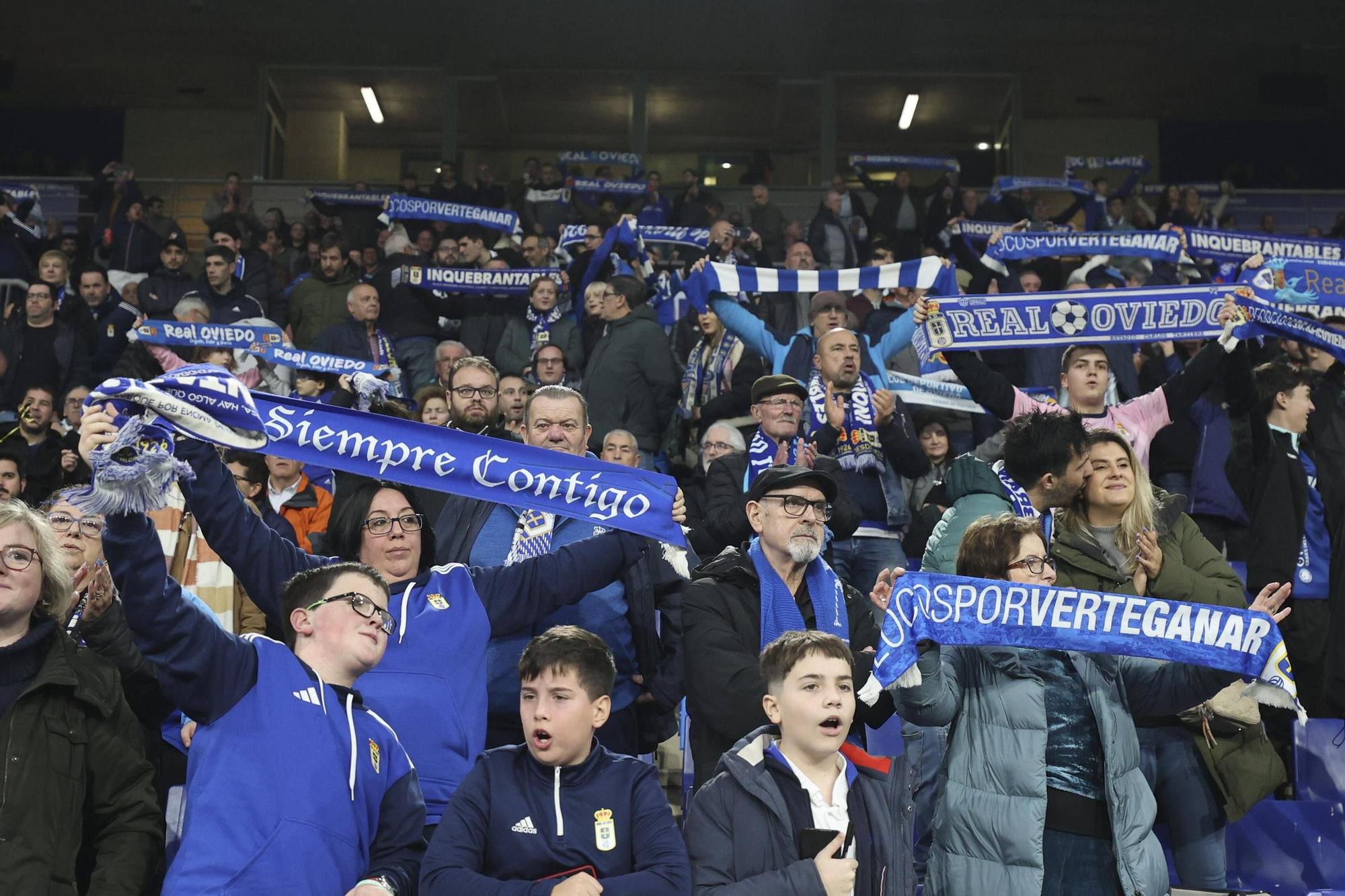 El partido entre el Real Oviedo y el Leganés, en imágenes