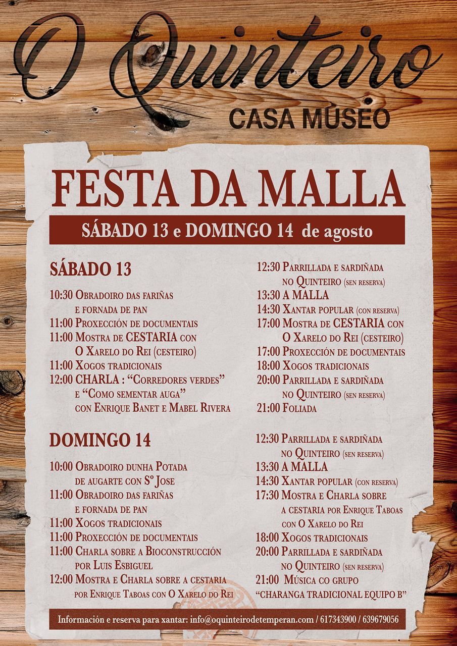 El cartel de la &quot;Festa da Malla&quot;.