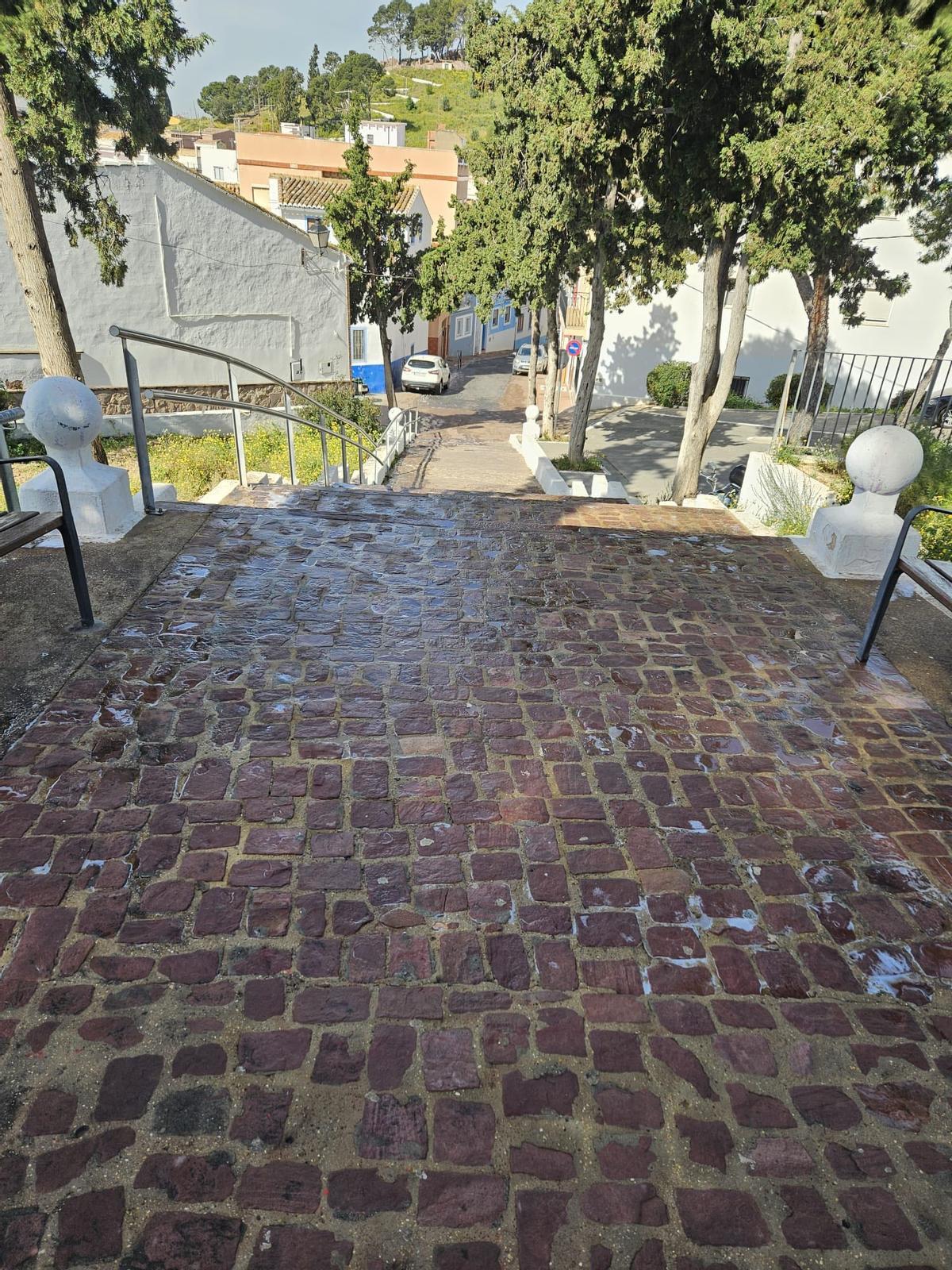 La zona tras los trabajos de limpieza.