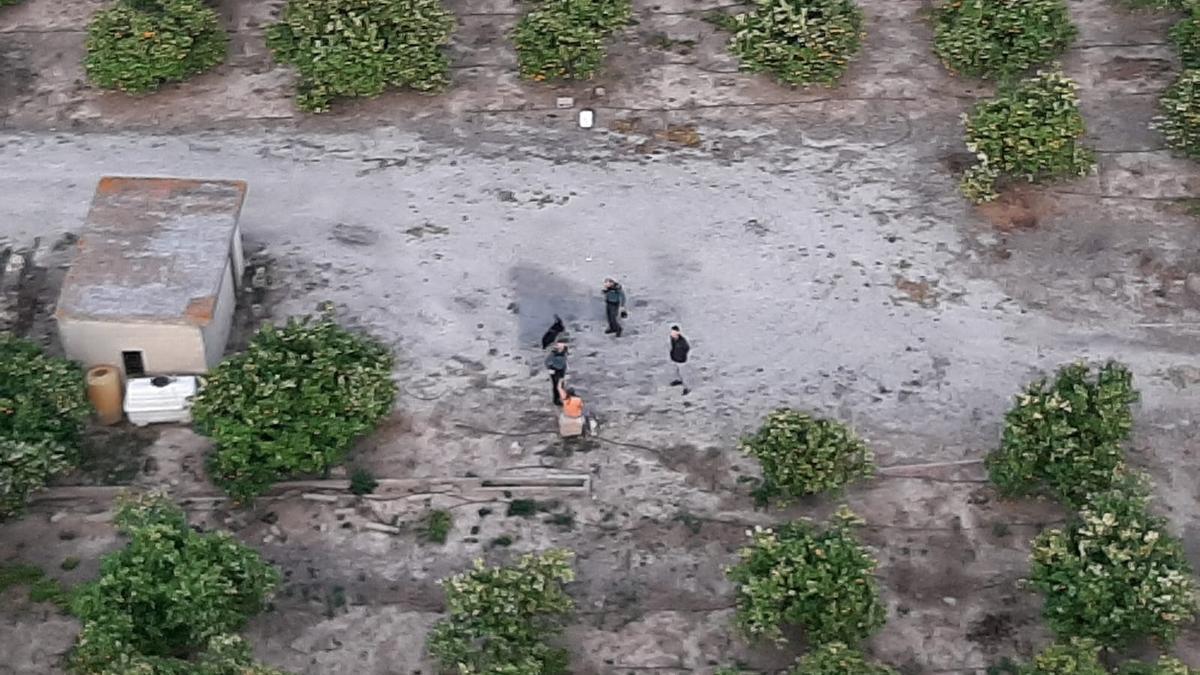 Imagen aérea del lugar donde fue hallada la anciana.