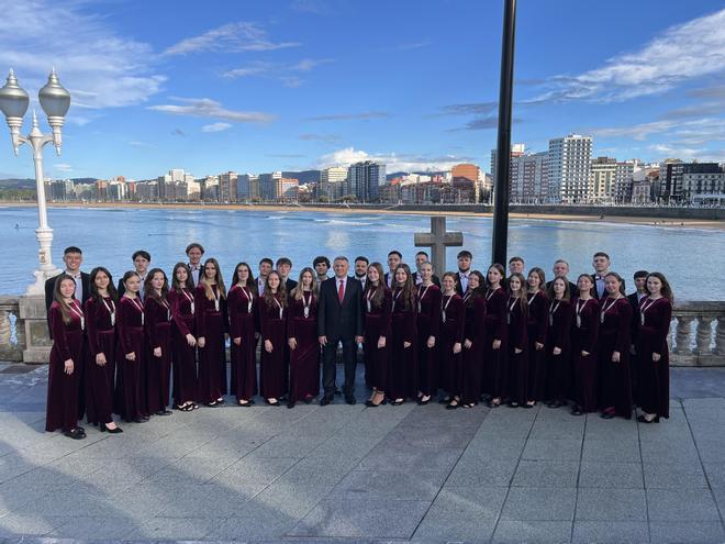 El concierto del coro ucraniano "Canticum" en Gijón, en imágenes.
