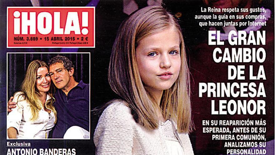 El cambio de la princesa Leonor, en la portada de la revista &#039;¡Hola!&#039;