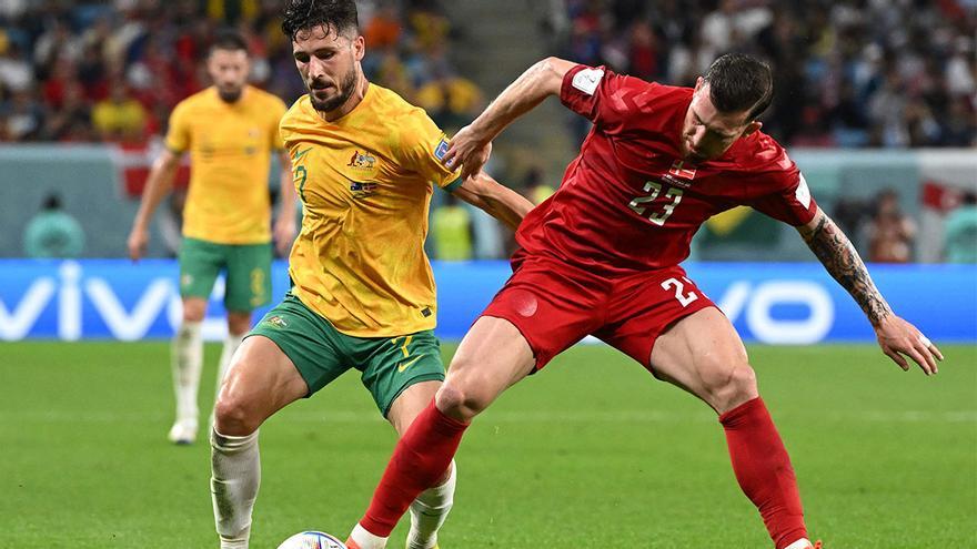 Resumen, goles y highlights del Australia 1 - 0 Dinamarca de la fase de grupos del Mundial de Qatar 2022