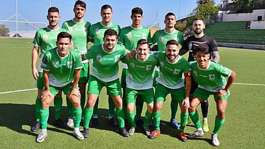 Once inicial del Estrella cuando visitó al San Antonio en el López Socas.