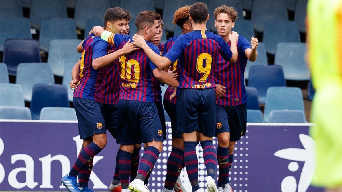 El Juvenil del Barça se aseguró la plaza en los octavos de la Youth League con su empate ante el PSV