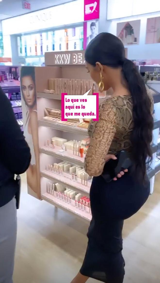 Kim Kardashian de dependienta de sus productos
