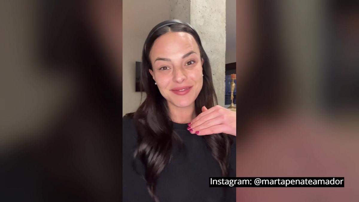 Primer plano de Marta Peñate, sin filtros, en su cuenta oficial de Instagram.