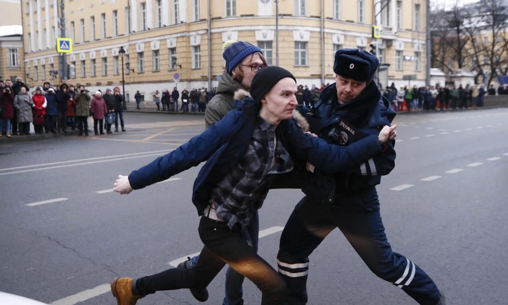 Protestas contra Putin en Moscú