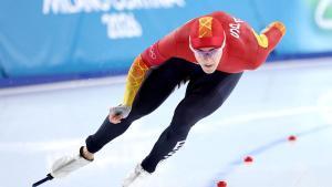 Nil Llop en la competición de 500 metros sprint. 