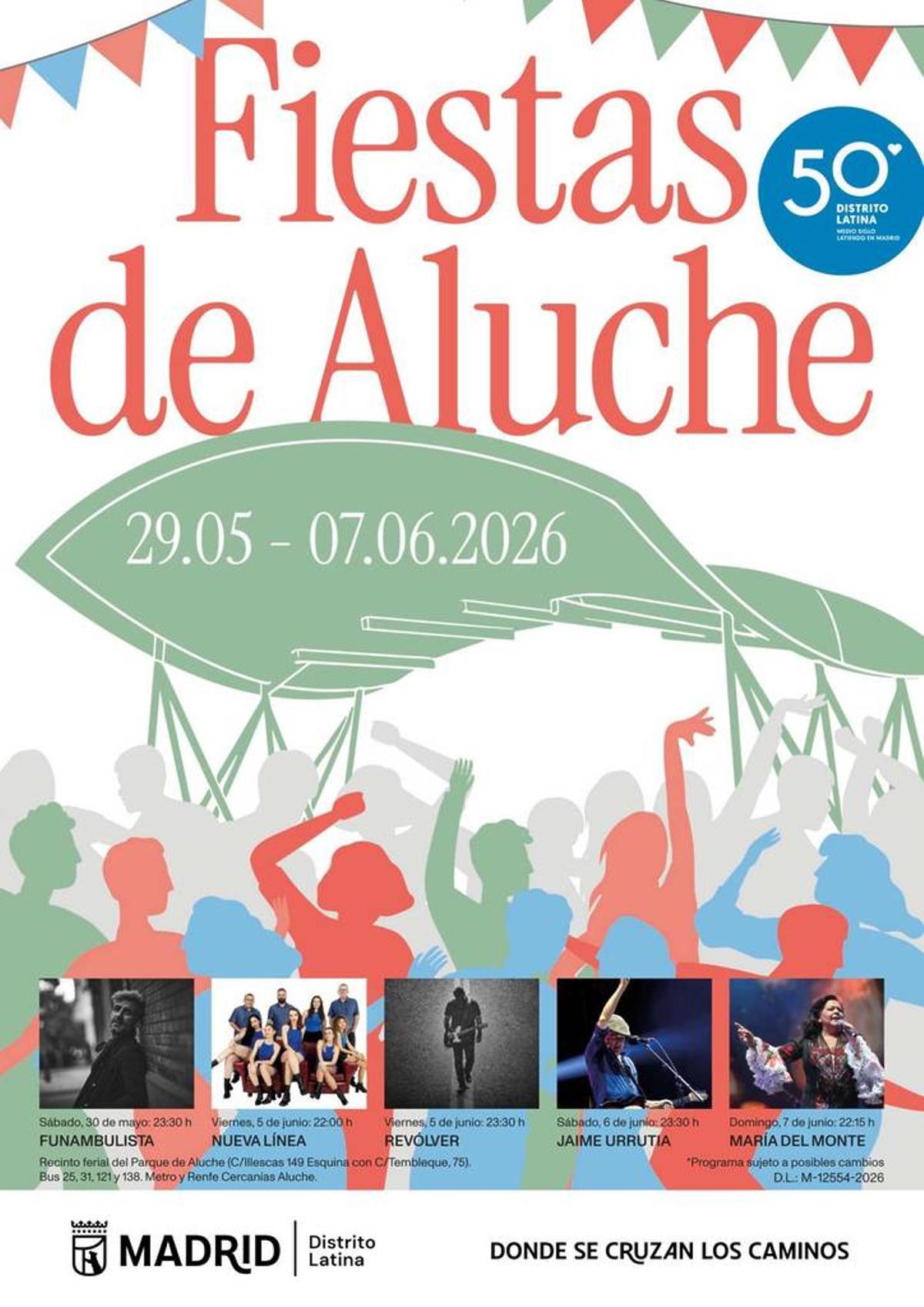 Cartel Fiestas de Aluche 2026