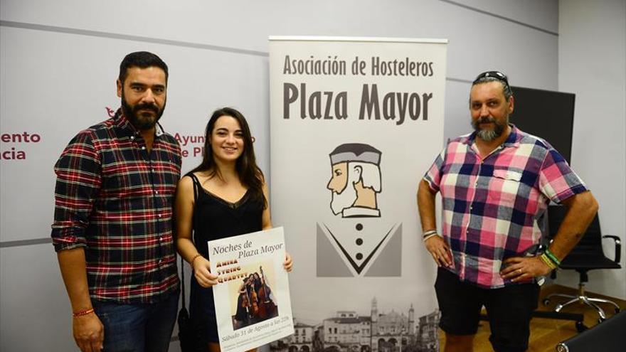 Amina String Quarter amenizará la plaza Mayor el sábado por la noche