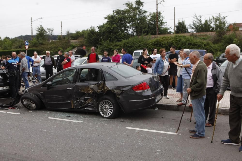 Accidente en la calle Ruiz en la Calzada