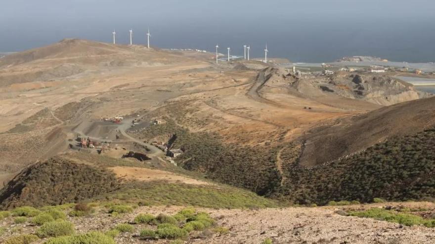 Sin título Vista en primer plano de la cantera del Charco de San Francisco, que ahora podrá expandirse otros 30.000 metros cuadrados dentro del espacio natural de Amagro.