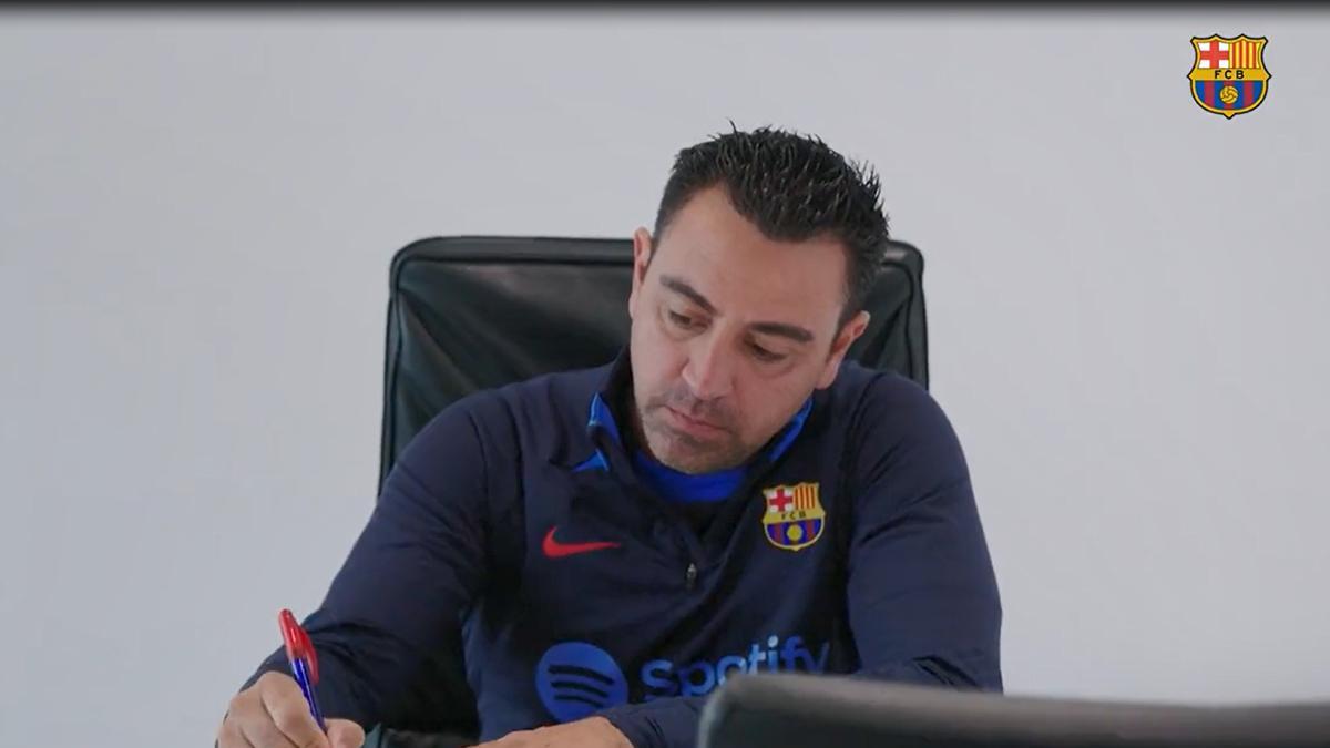 La carta de Xavi Hernández a los culers