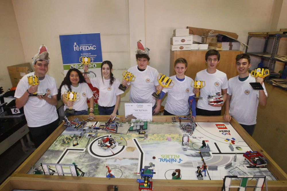 Un equip gironí participa a la final mundial de la First Lego League