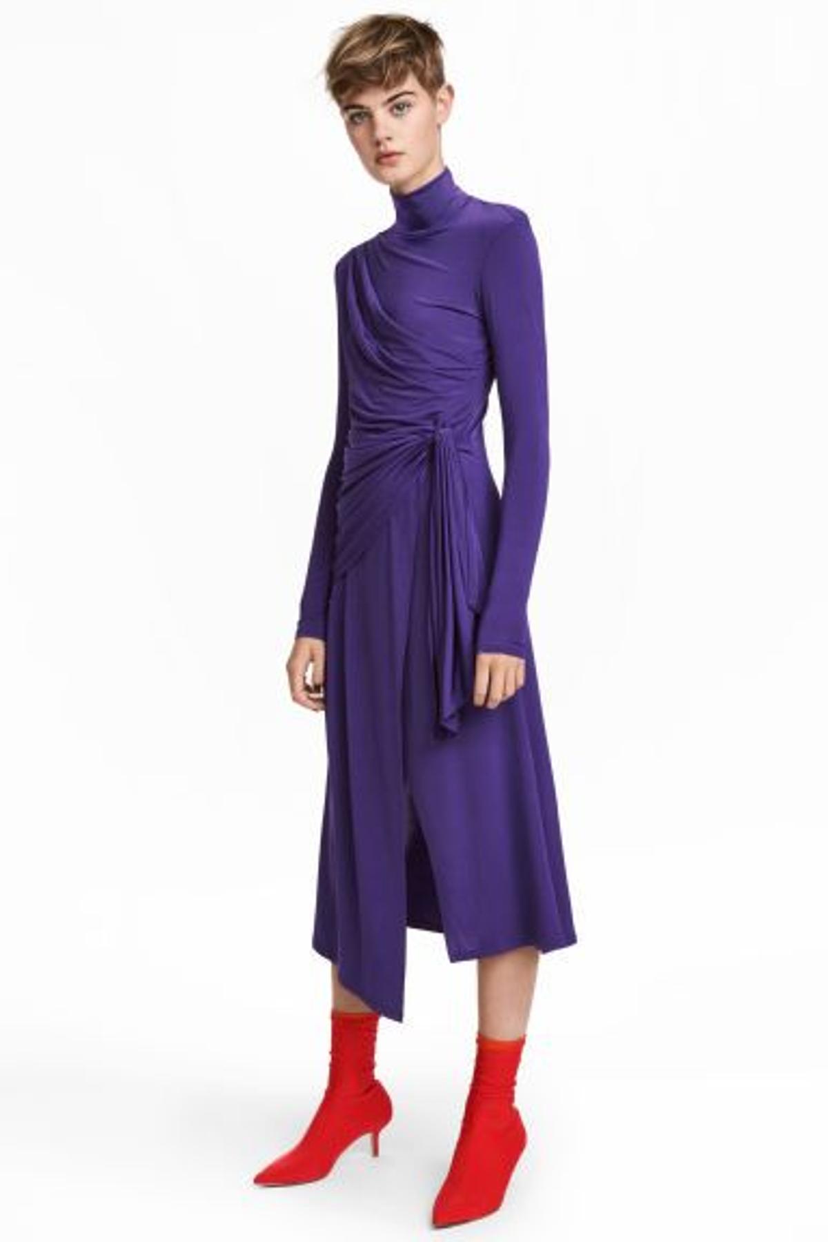Vestido drapeado, H&M