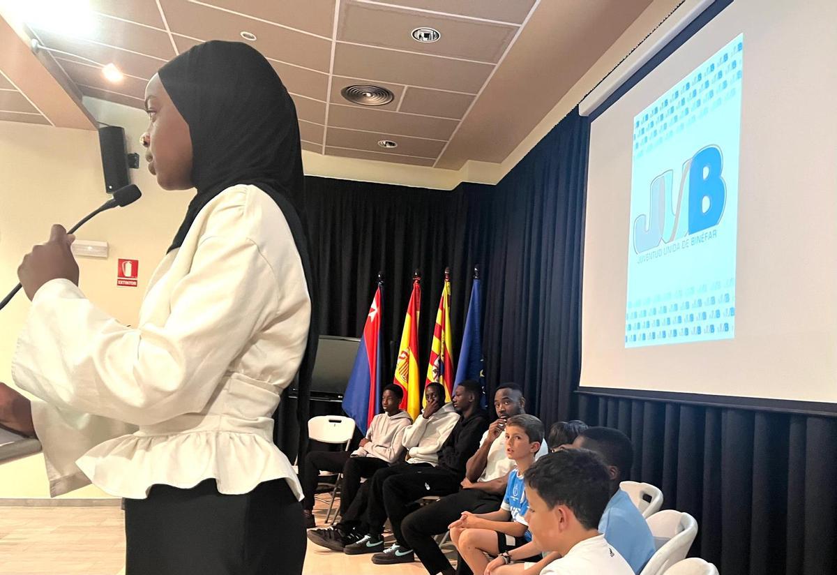 Imagen de la presentación de Juventud Unidad de Binéfar.