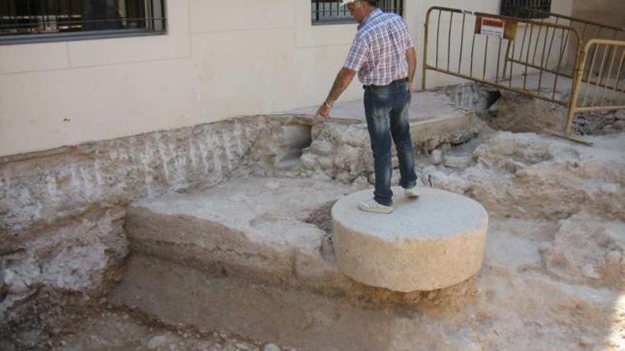 El descubrimiento más importante ha sido un muro que formó parte del sistema defensivo del Castillo de Crevillent.