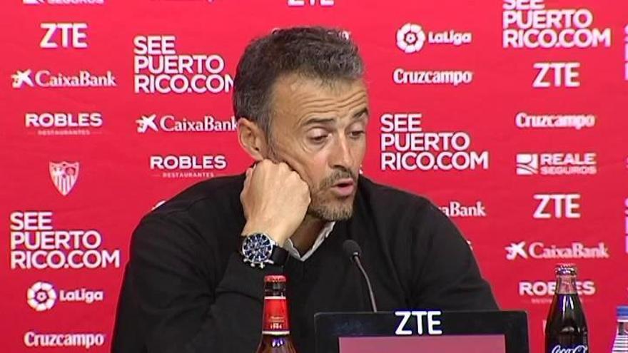 Luis Enrique cree que la remontada ante el Sevilla refuerza al equipo