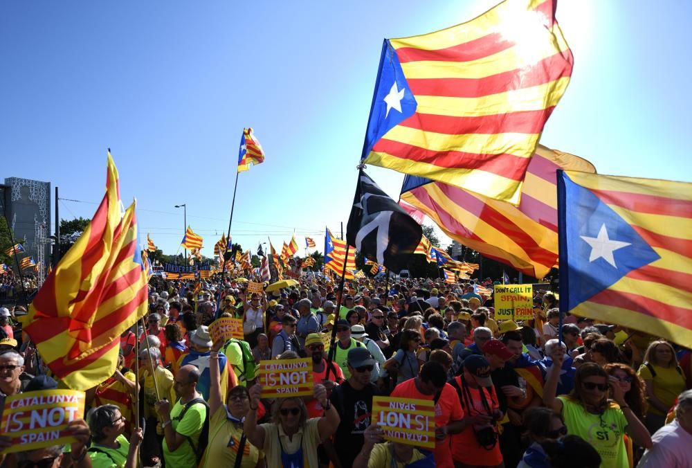 L'independentisme es manifesta a Estrasburg