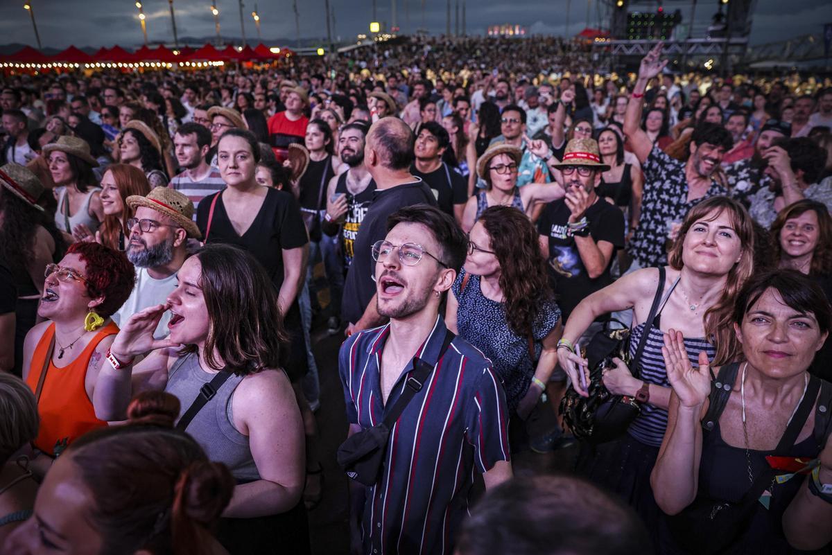 El público durante el concierto de Rayden en el Festival Cruïlla.
