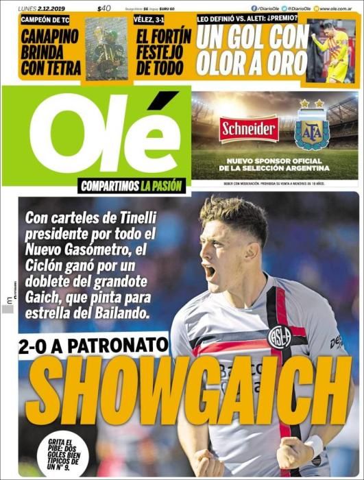 Las portadas deportivas de el 02-12-19