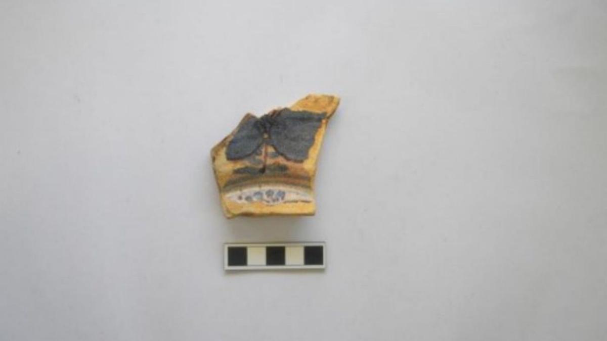 Fragmento de cerámica de Talavera de la Reina.