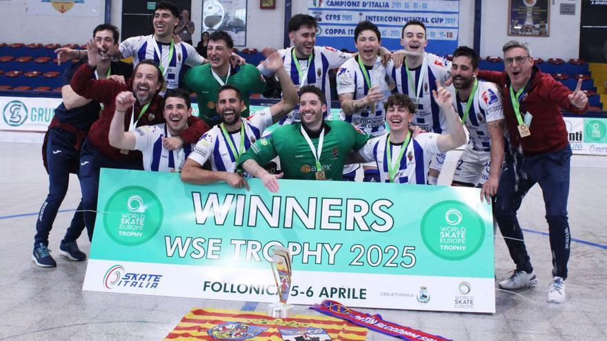 El PAS Alcoy celebra su campeonato en el WSE Trophy en la ciudad italiana de Follonica. | LEVANTE-EMV