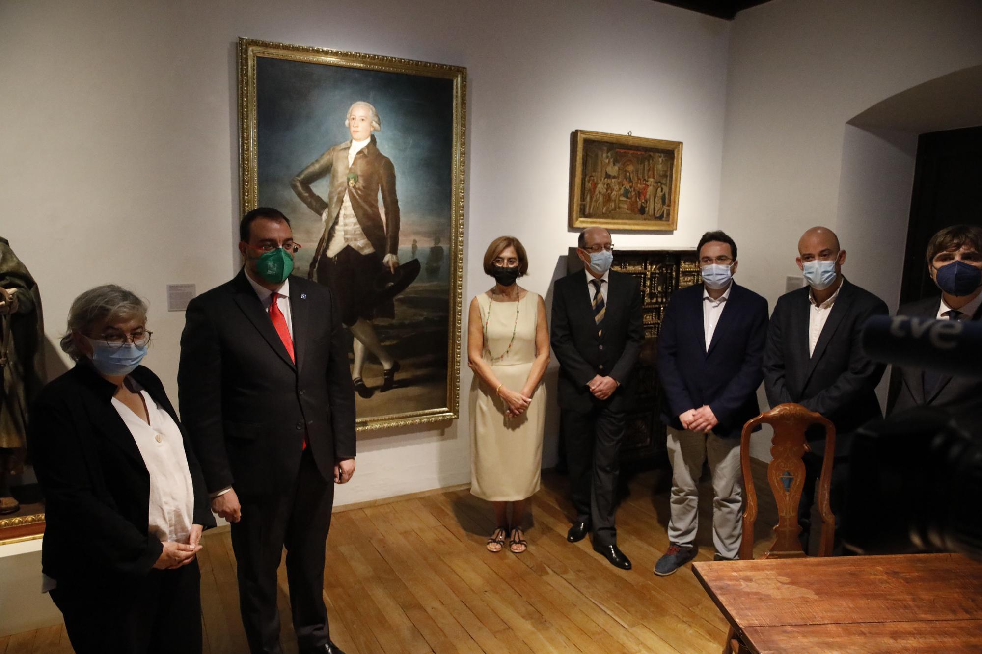 Inauguración de la exposición del retrato de Goya a Jovellanos en el arenal de San Lorenzo en la Casa Natal