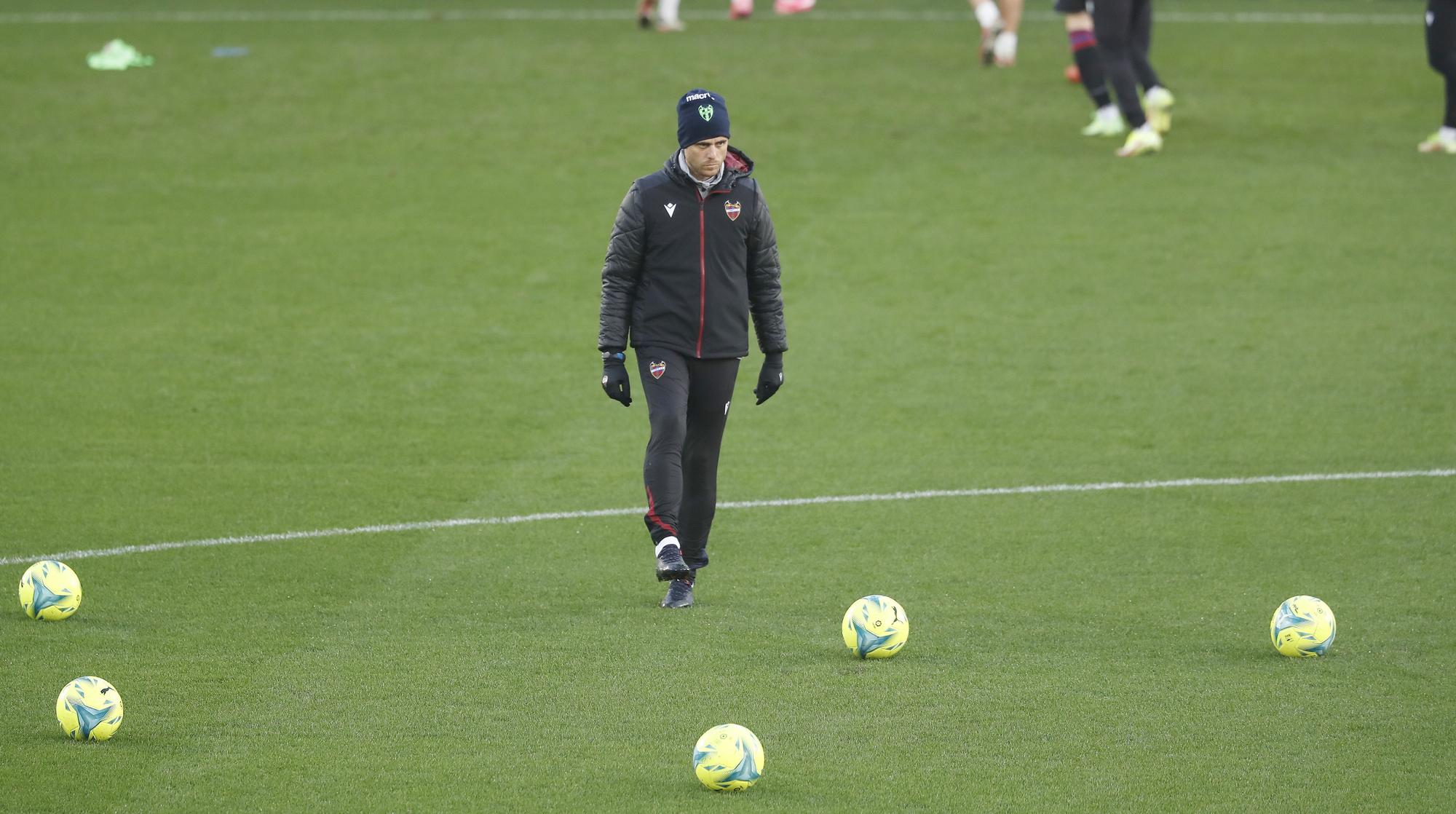 Sesión del Levante en el Ciutat antes de enfrentarse al Valencia