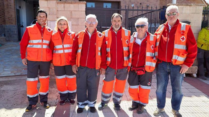 Voluntarios de Cruz Roja de la Comarca Campo de Belchite.  | SERVICIO ESPECIAL