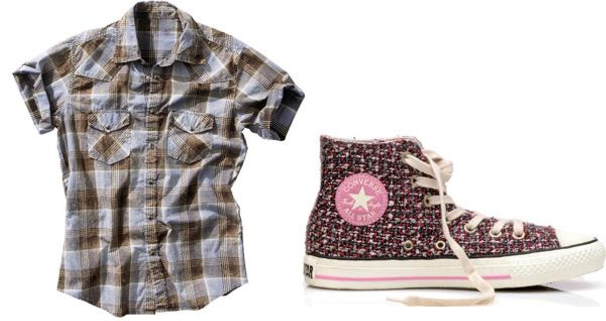 Zapatillas CONVERSE ALL STAR (80 €), camisa H&amp;M (19,90 €).