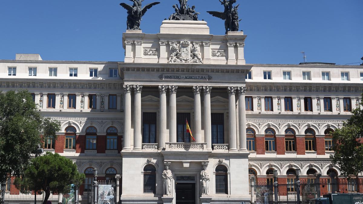 Fachada del Ministerio de Agricultura, Pesca y Alimentación.