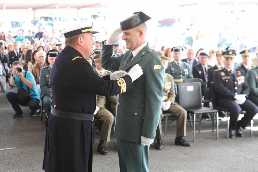 Actos del Día de la Hispanidad en la comandancia de la Guardia Civil de Gijón